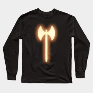 Spiritual Weapon (Orange Greataxe) Long Sleeve T-Shirt